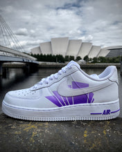 Load image into Gallery viewer, Armadillo Glasgow Purple Custom Air Force 1 Painted
