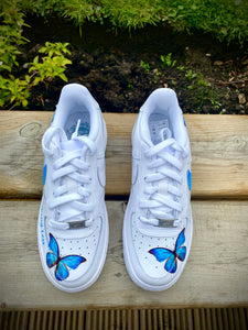 Blue Butterflies and Swoosh
